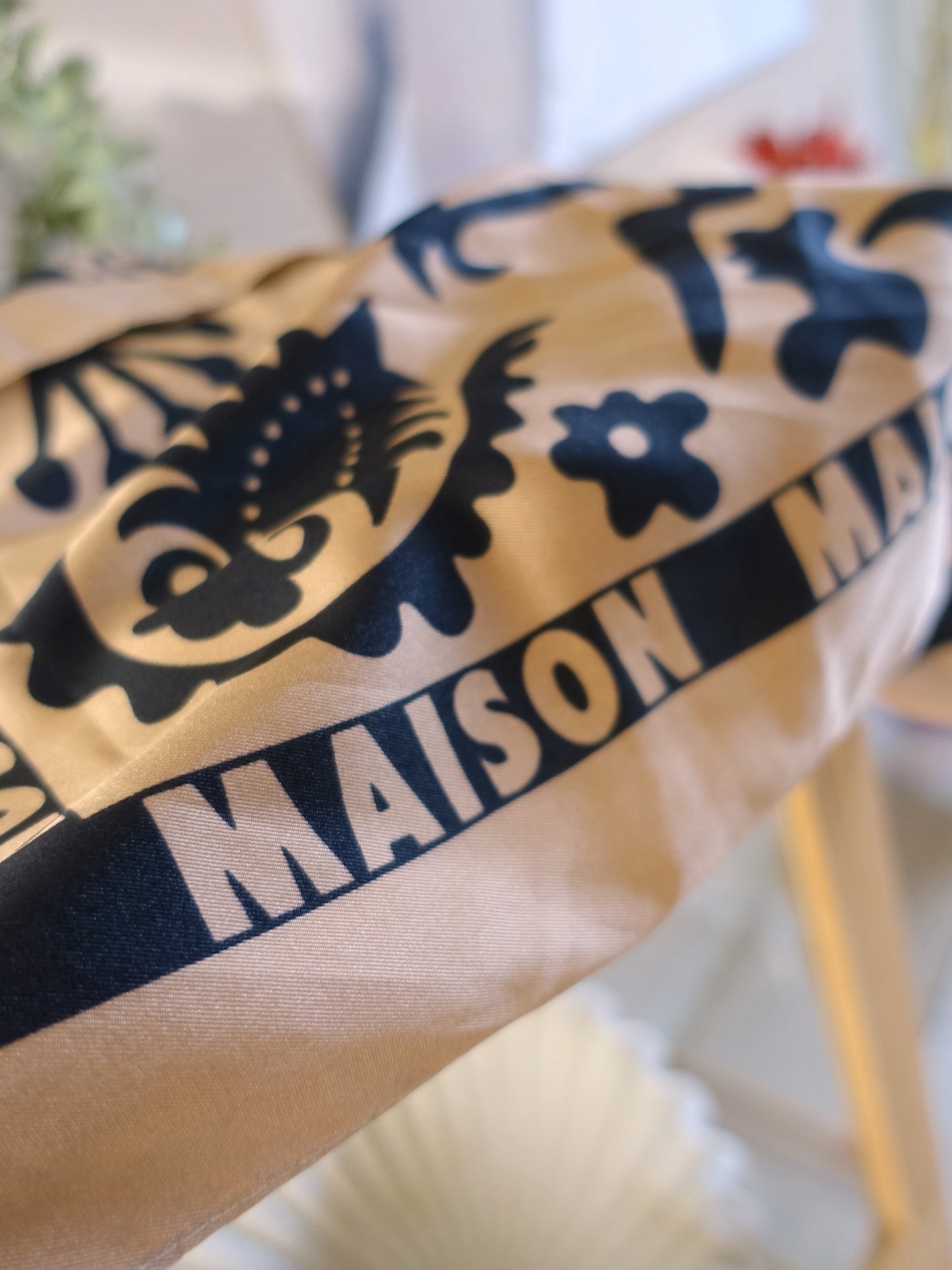 Scotch & Soda Maison boho banana scarf beige
