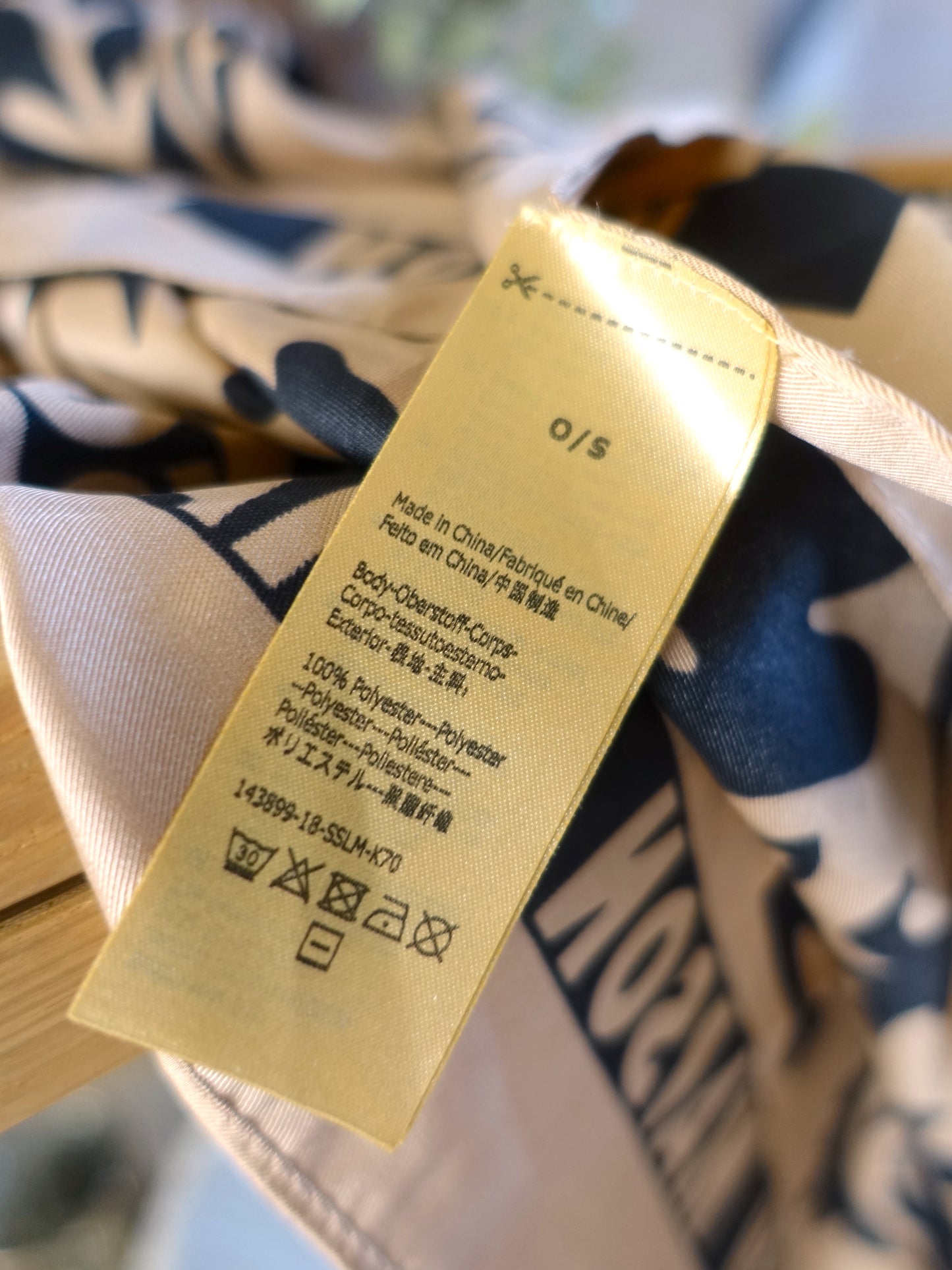 Scotch & Soda Maison boho banana scarf beige