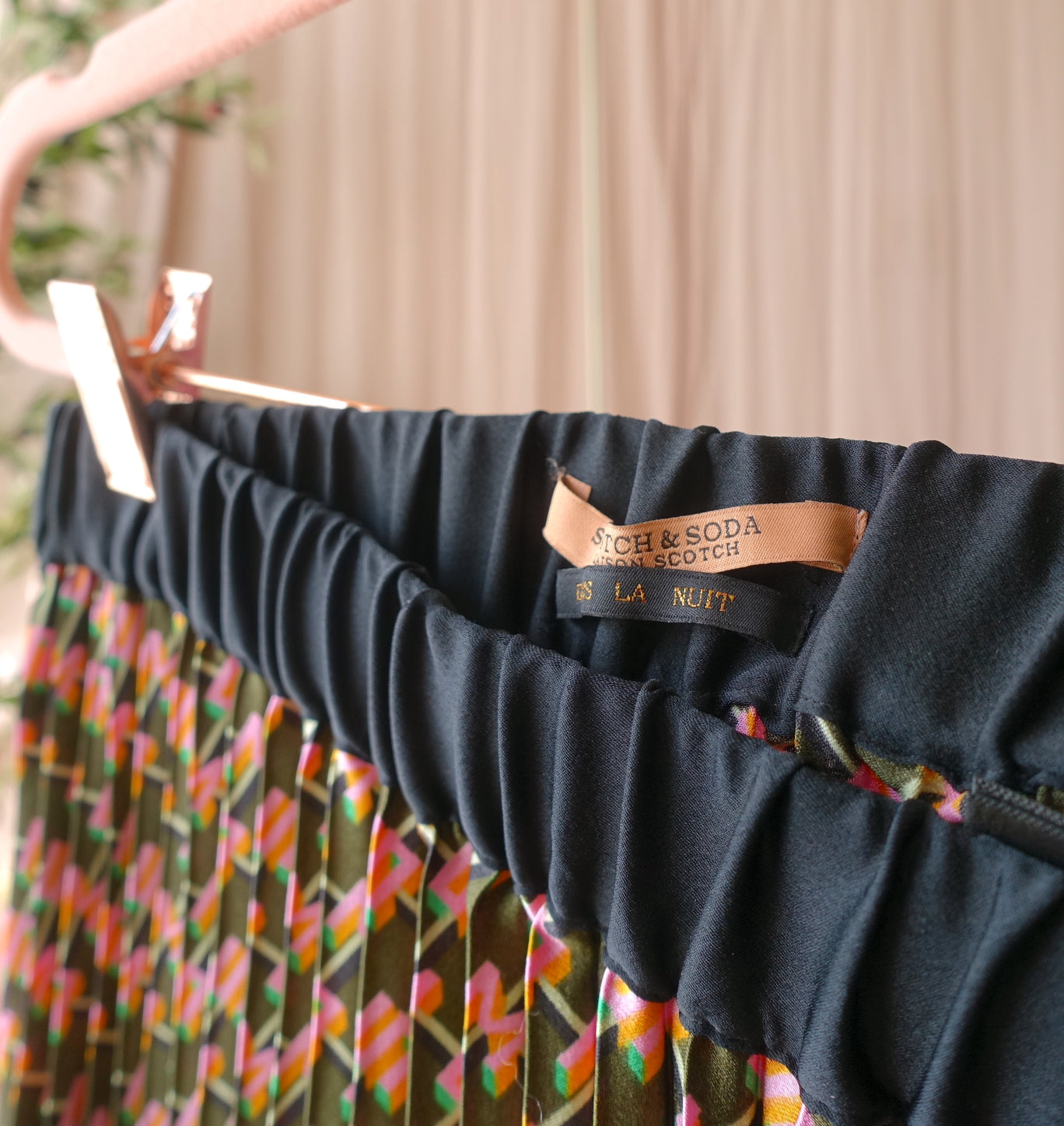 Scotch & Soda la nuit midi plissé rok