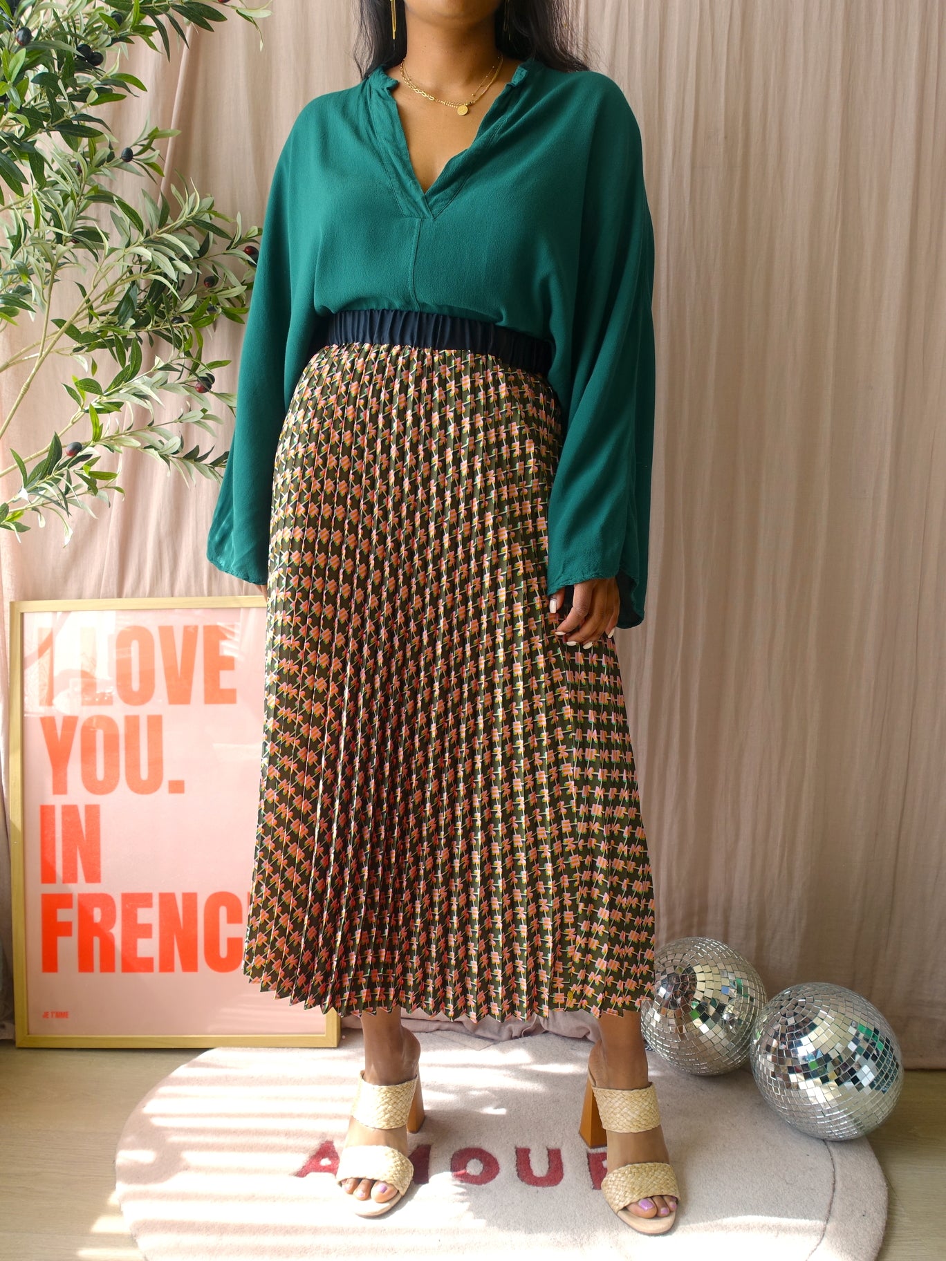 Scotch & Soda la nuit midi plissé rok