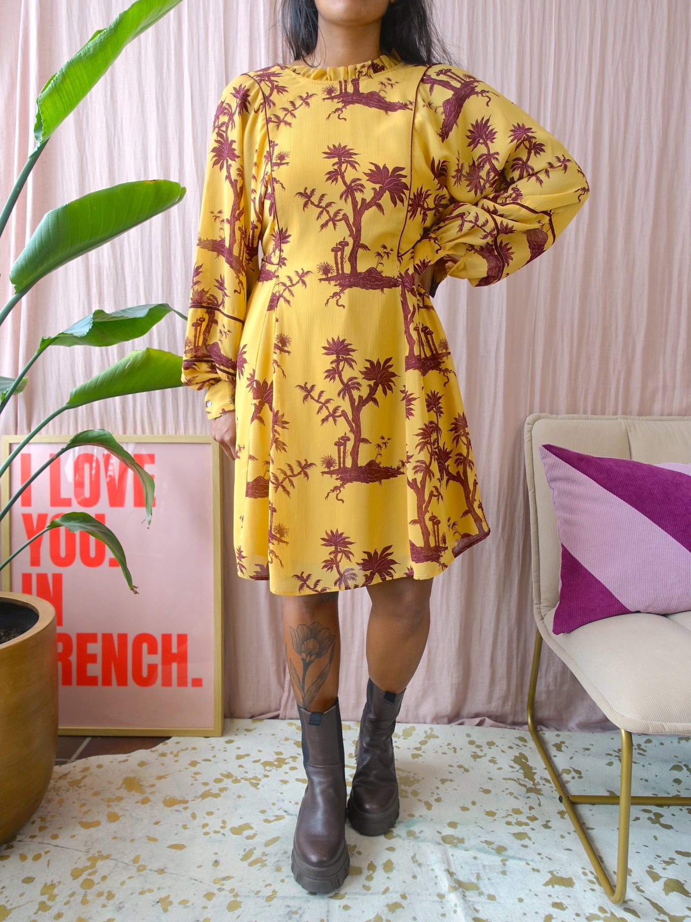 Scotch & Soda palm cove jurk sunset ochre