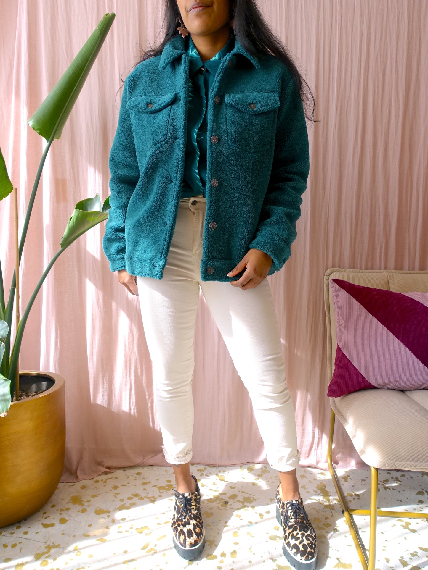 Sandro Paris Alec leopard chunky loafers