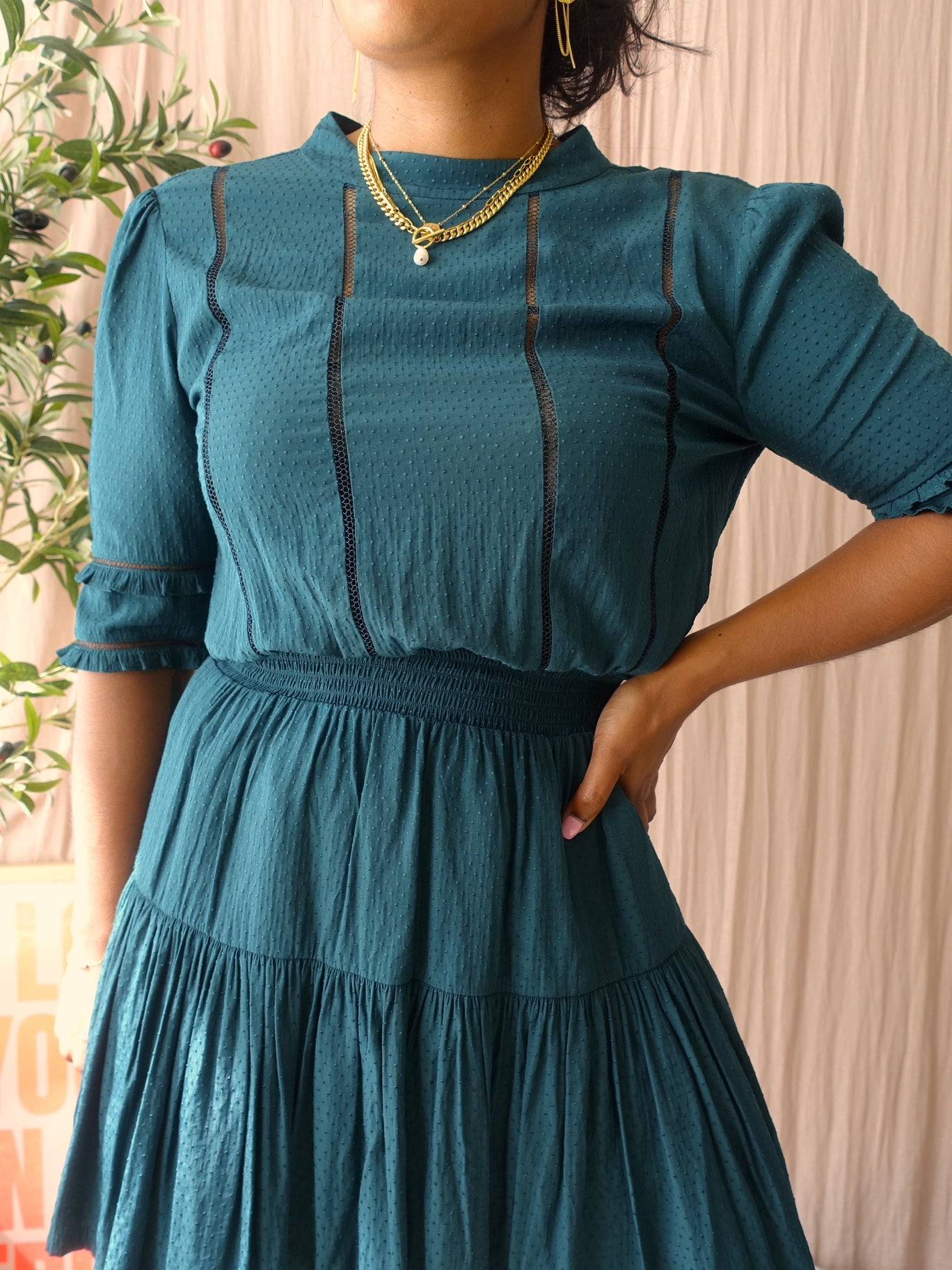 Sessùn Alamanda dress forrest biome