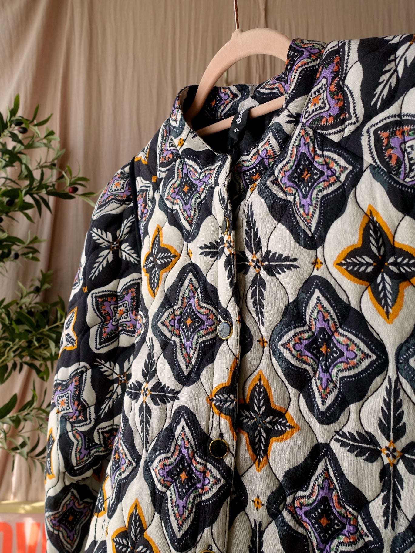 Shoeby la prism quilted boho jacket