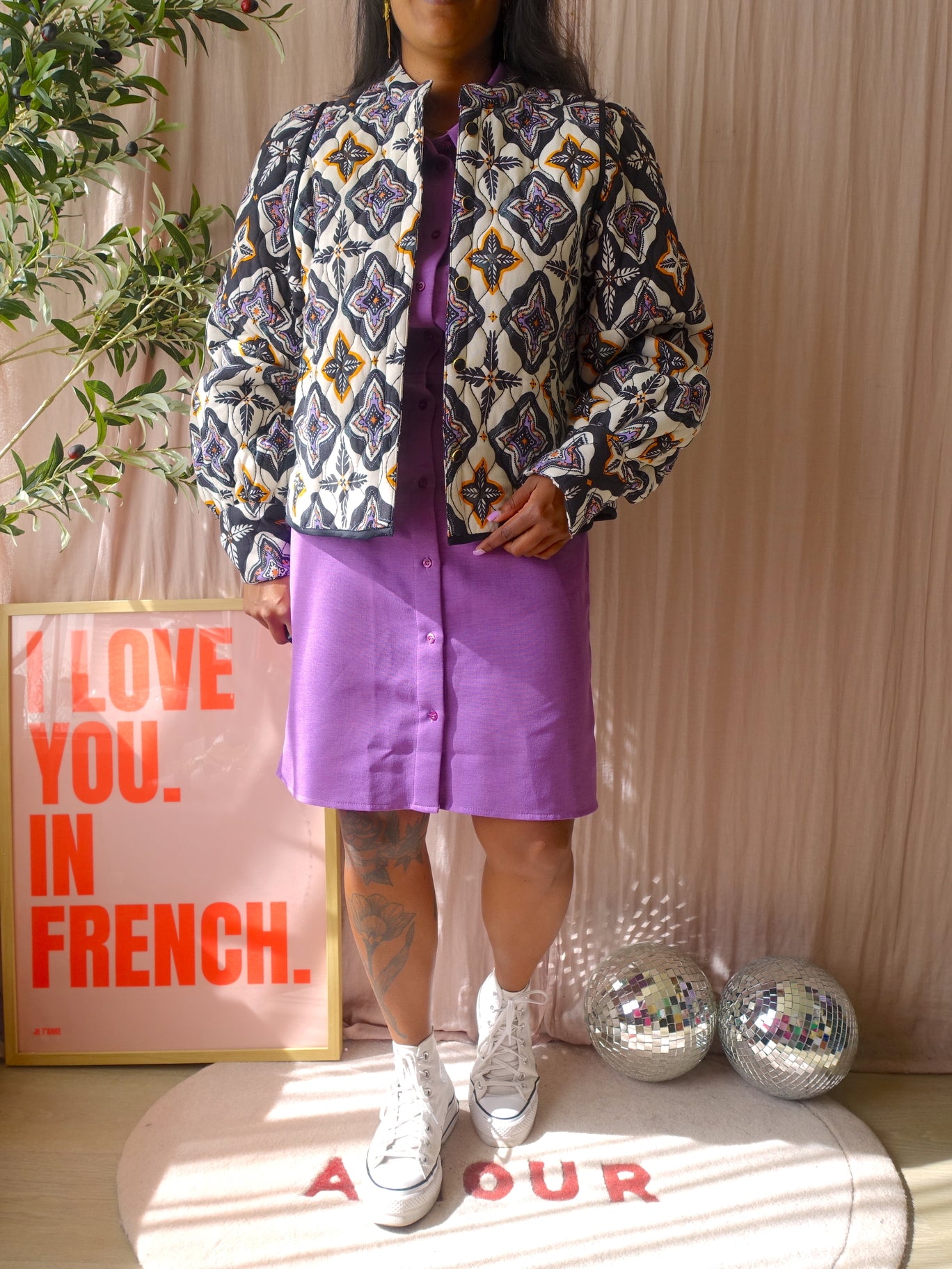 Shoeby la prism quilted boho jacket