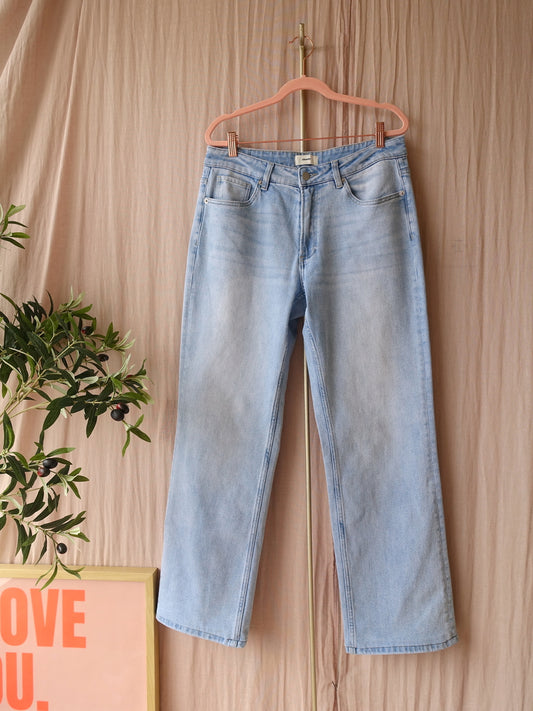 Shoeby straight jeans stretch bleached denim