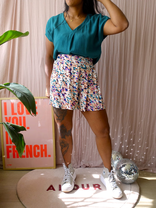 Sissy-Boy v-hals cupro top deep teal