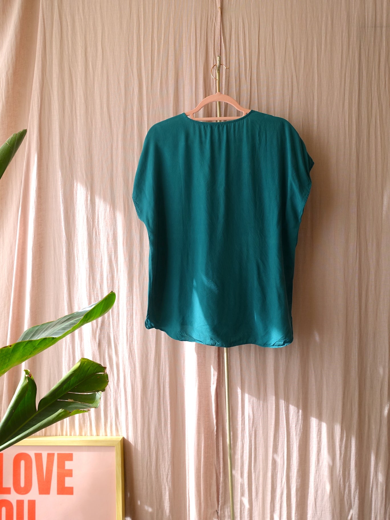 Sissy-Boy v-hals cupro top deep teal