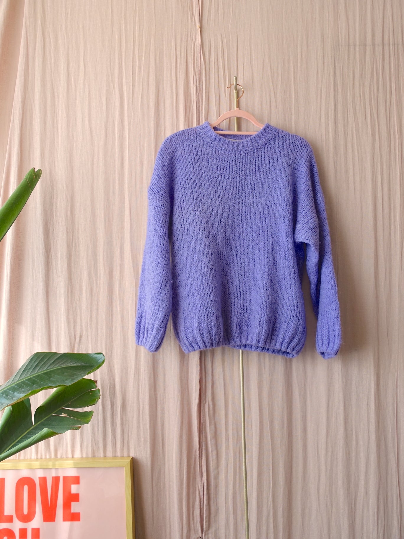 Sissy-Boy oversized mohairmix knit lila