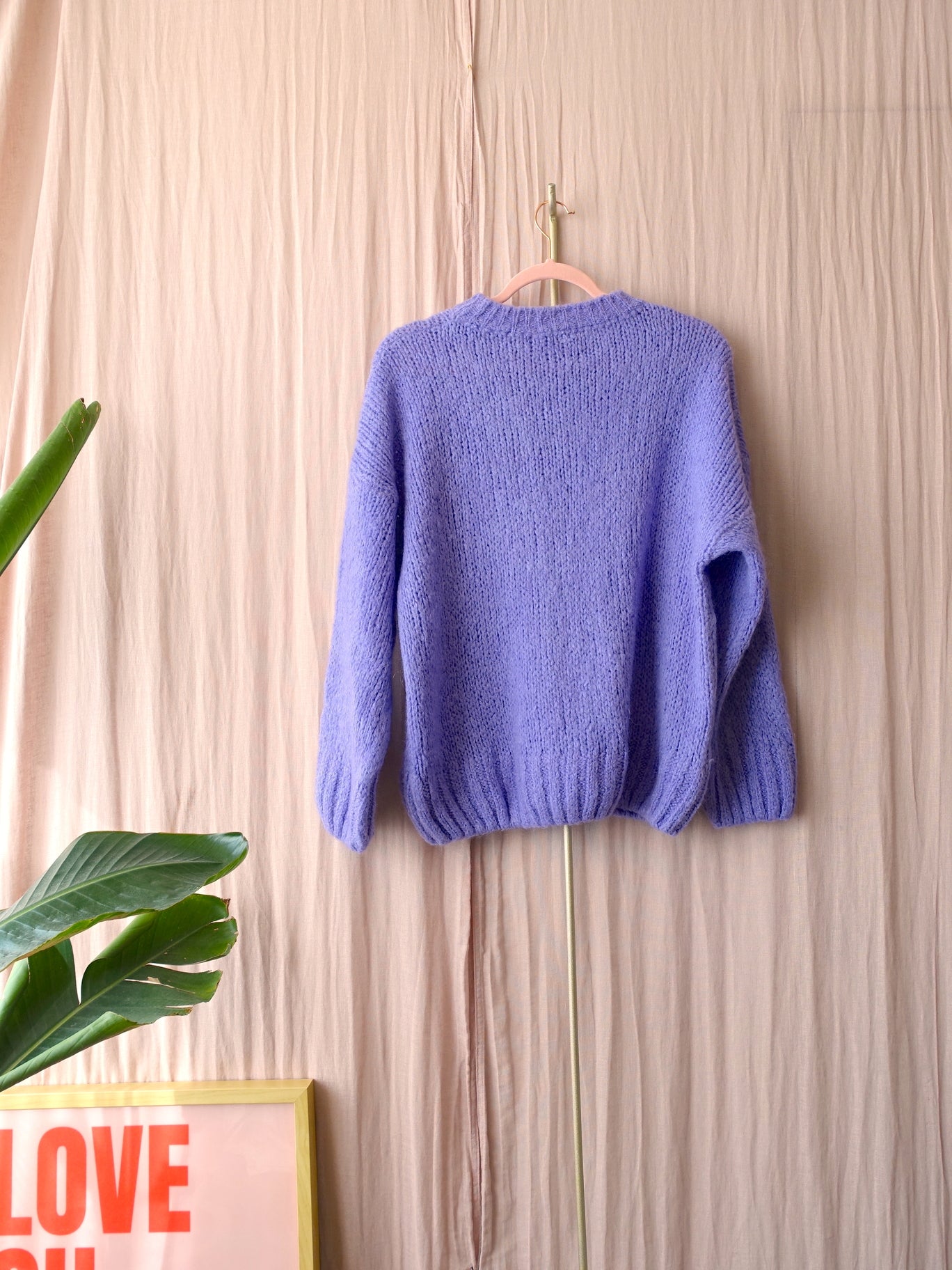 Sissy-Boy oversized mohairmix knit lila