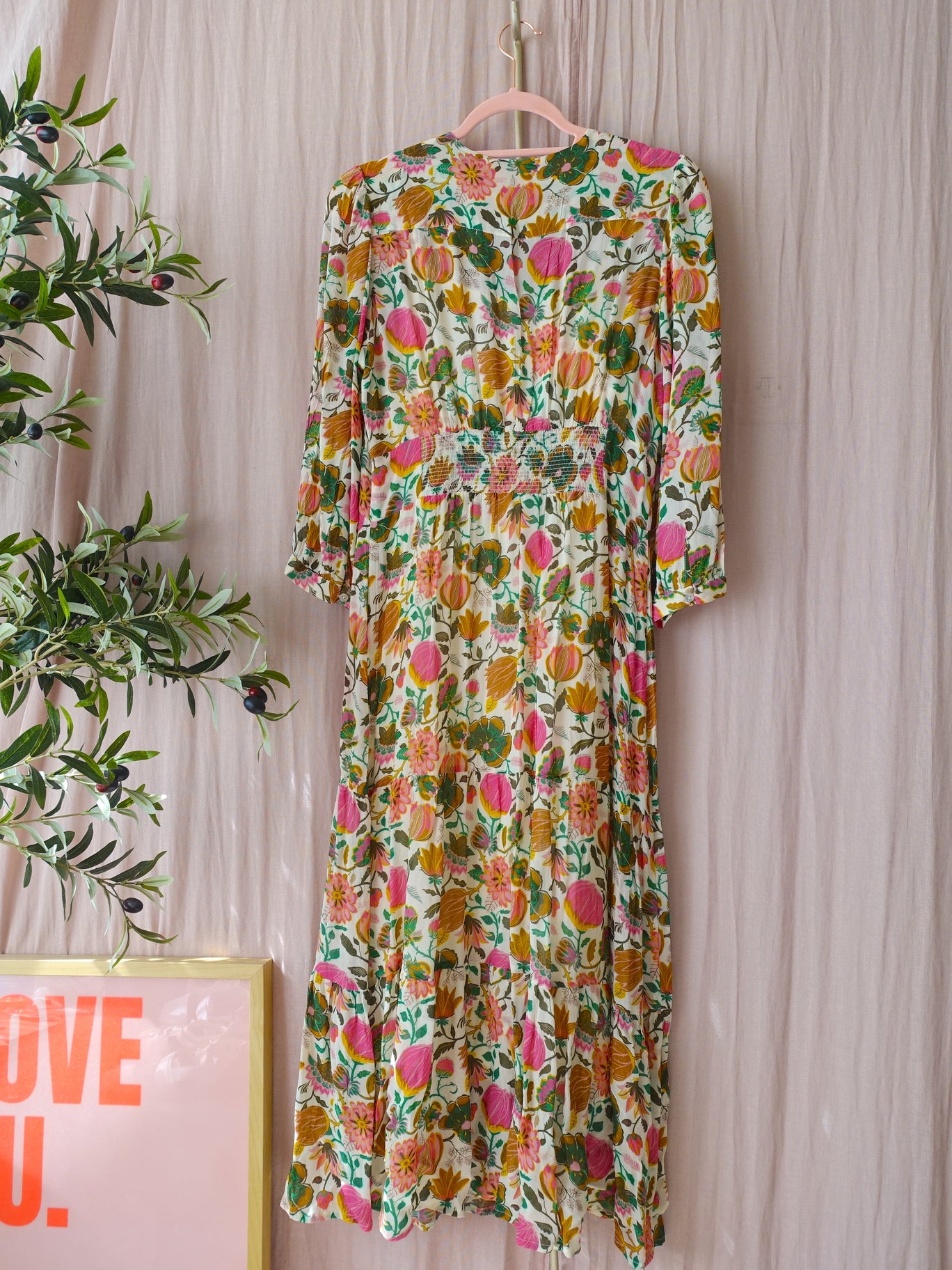 Sissy-Boy botanical print viscose maxi jurk