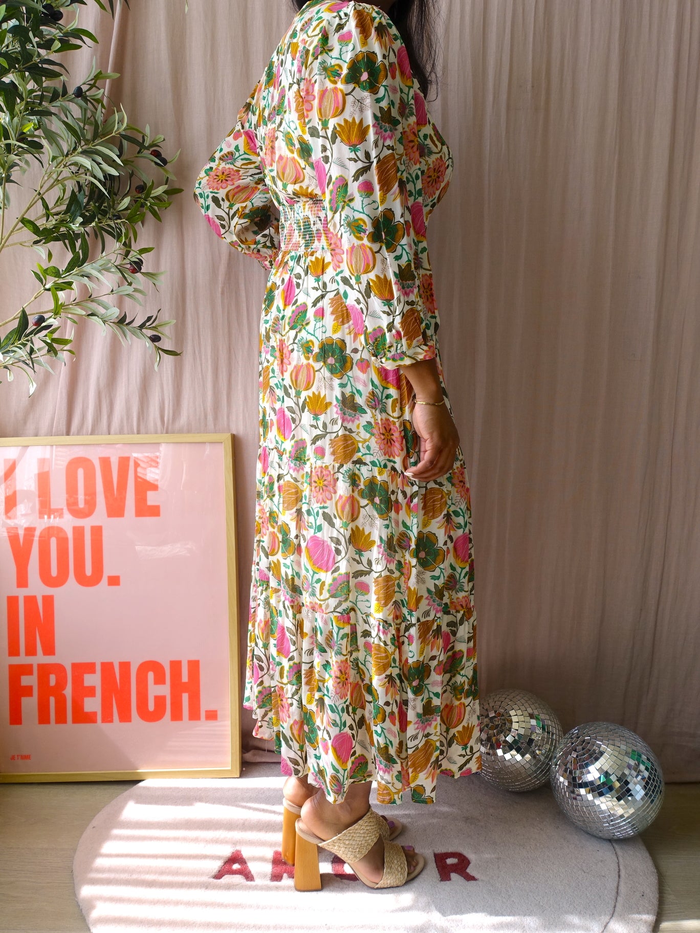 Sissy-Boy botanical print viscose maxi jurk