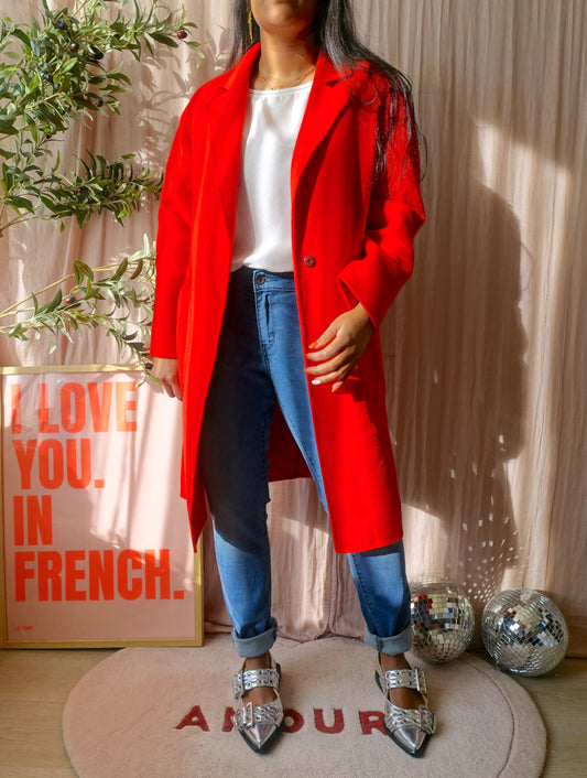 Sissy-Boy woolmix inbetween coat classic red