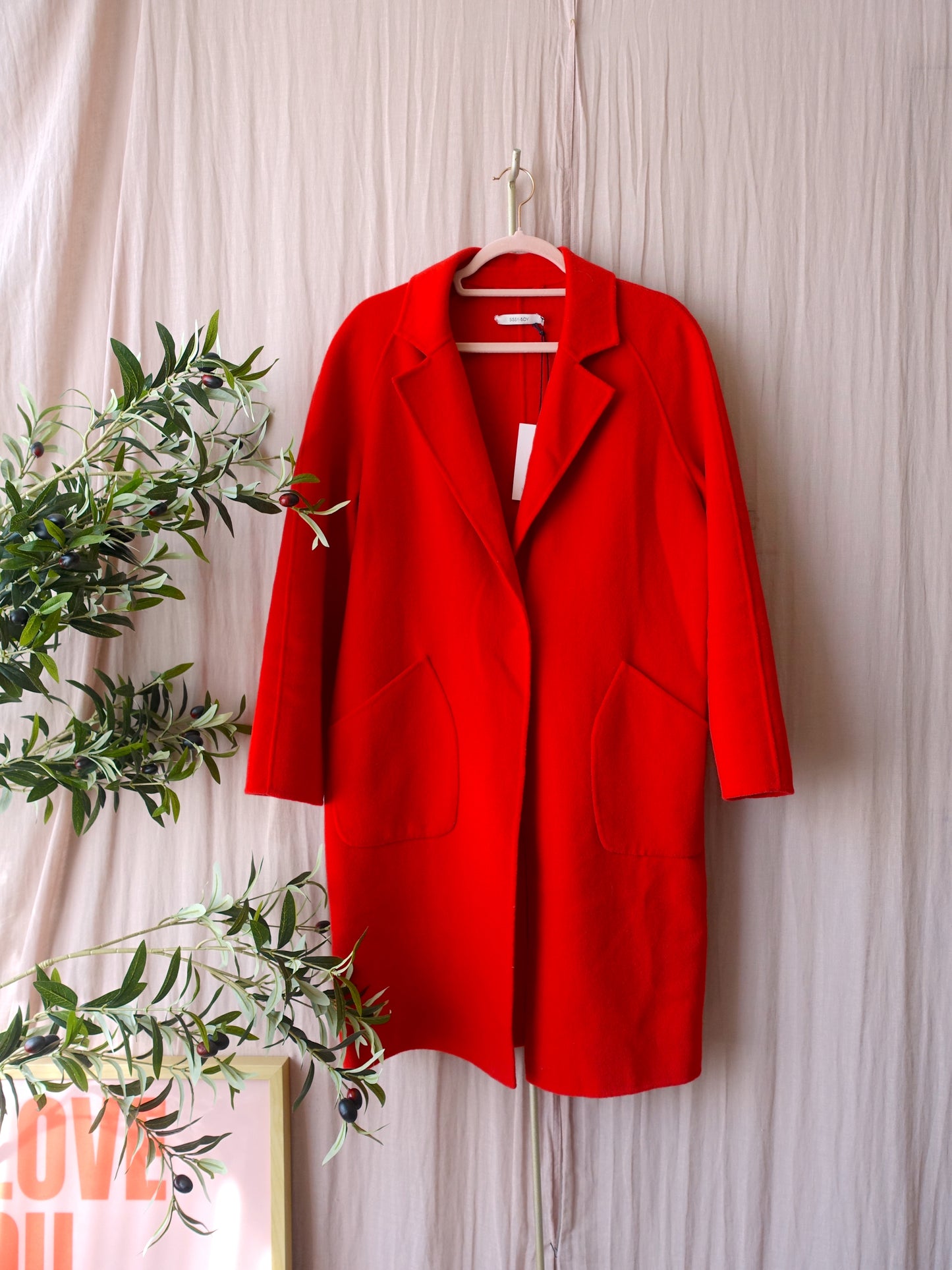 Sissy-Boy woolmix inbetween coat classic red