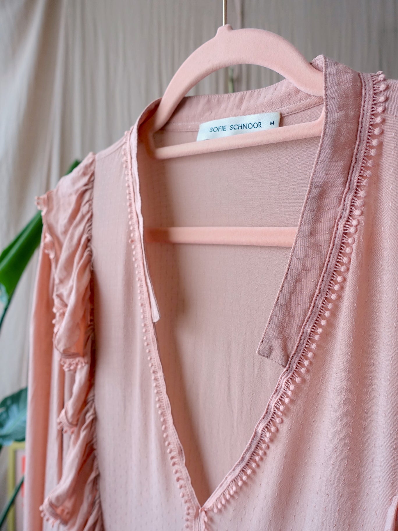 Sofie Schnoor the boho ruffle top quartz pink
