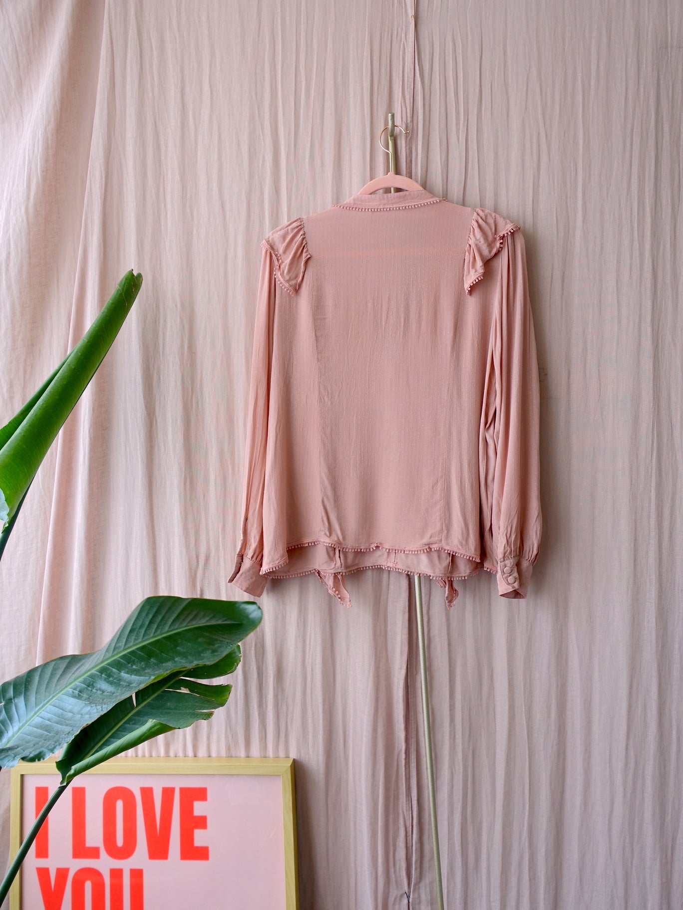 Sofie Schnoor the boho ruffle top quartz pink