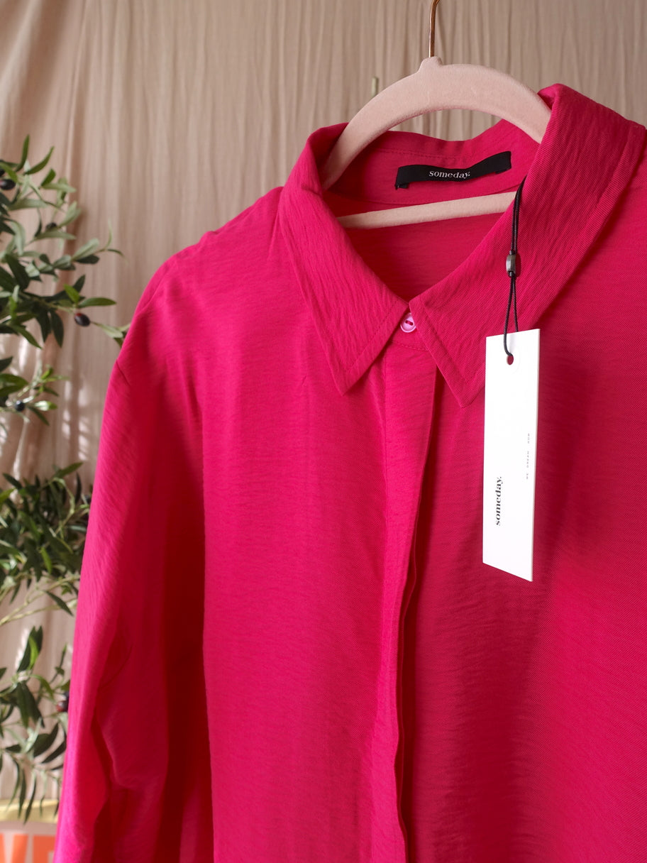 Someday oversized shirt french fuchsia