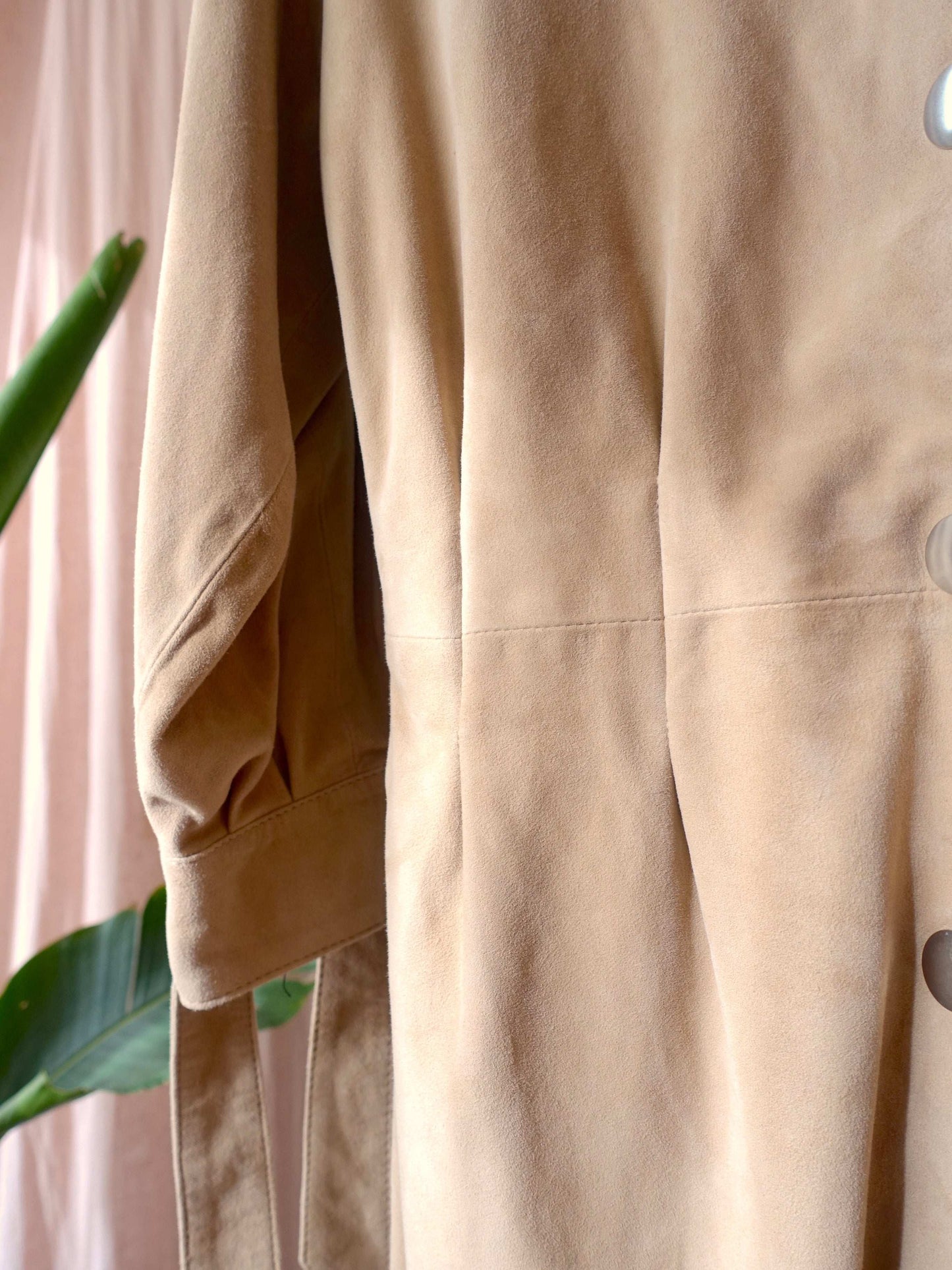 Studio AR goat leather dress beige