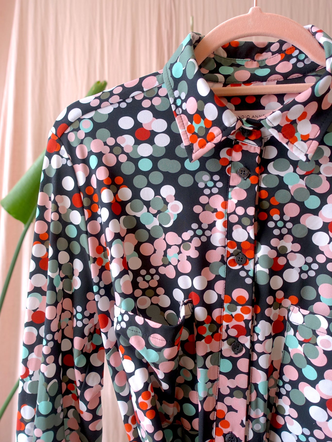 Studio Anneloes travel quality dot print midi jurk