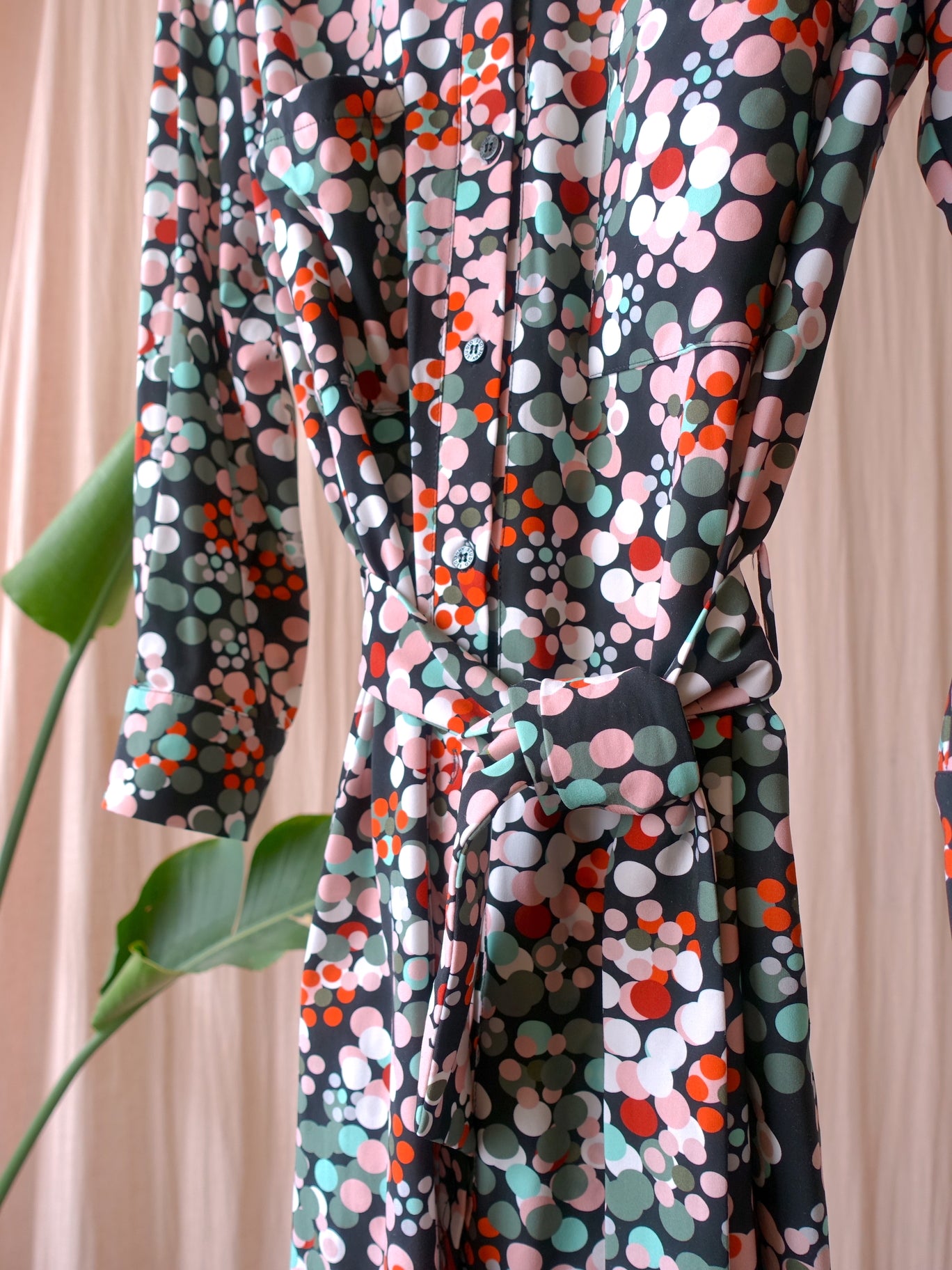 Studio Anneloes travel quality dot print midi jurk