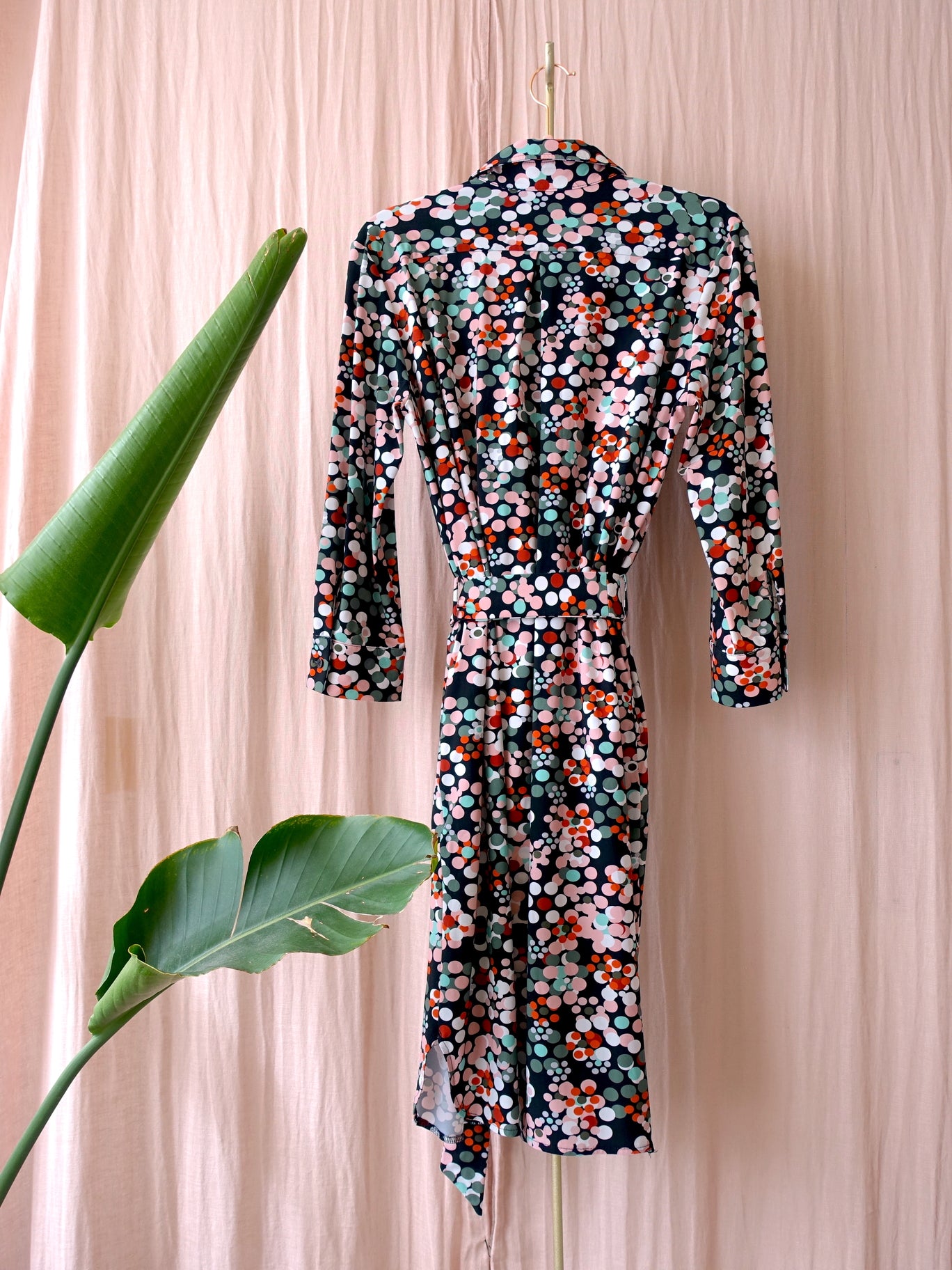 Studio Anneloes travel quality dot print midi jurk