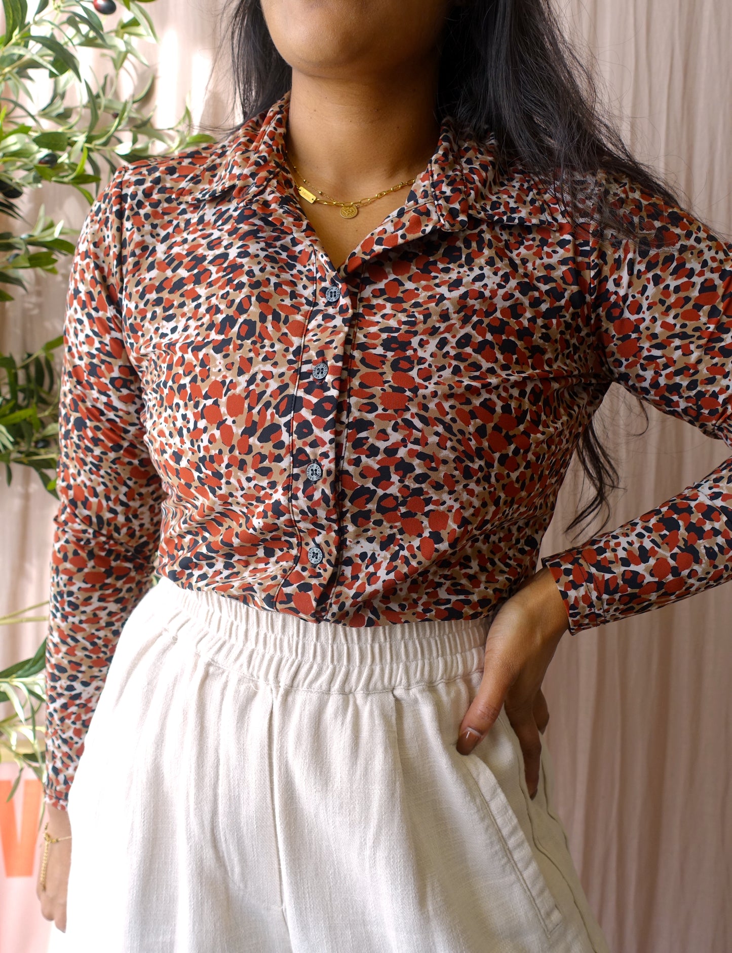 JC Sophie ramie high waist wide leg natural