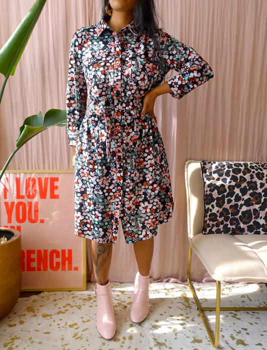 Studio Anneloes travel quality dot print midi jurk