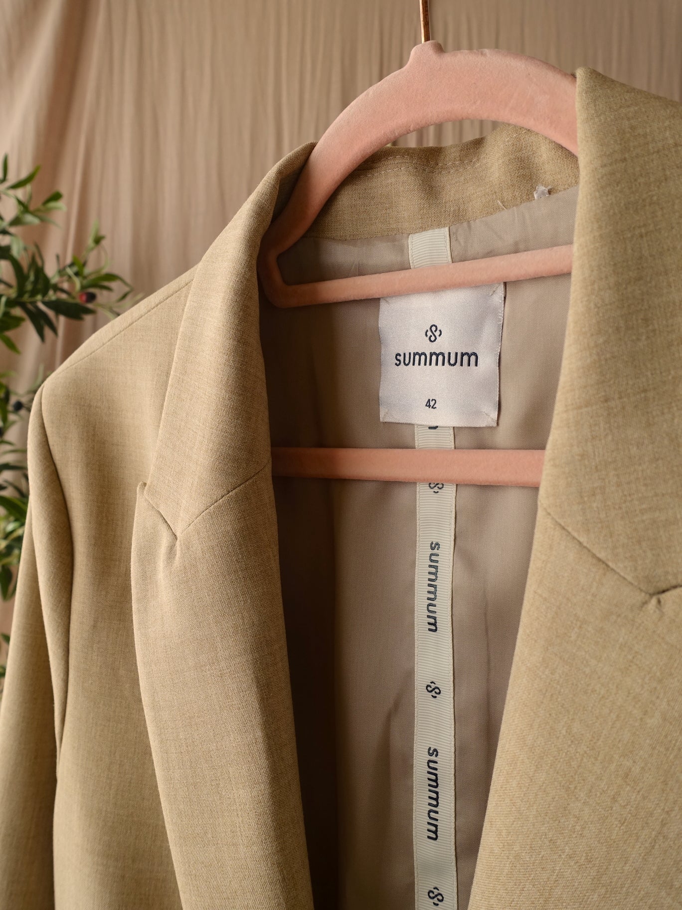 Summum Woman powersuit blazer beige sand