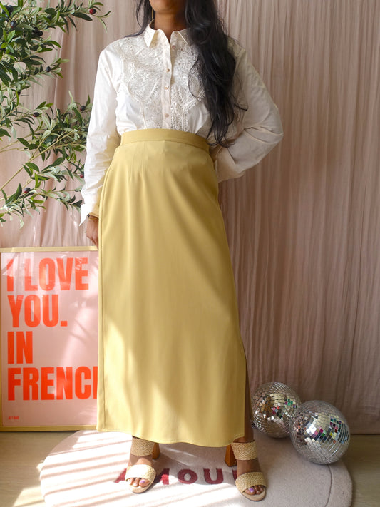 Exclusieve Edgar Vos co-ord set (blazer + rok) cream brulee