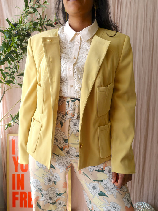 Exclusieve Edgar Vos co-ord set (blazer + rok) cream brulee