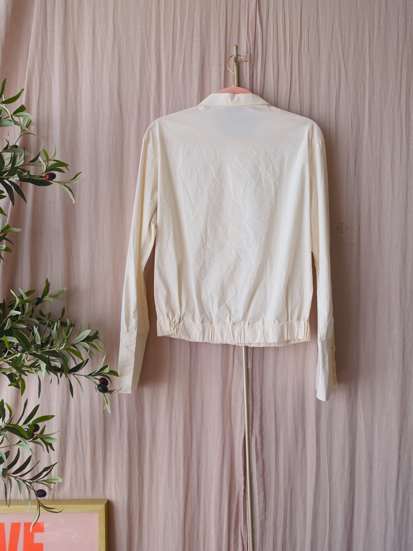 Summum cropped embroidered lace top creme