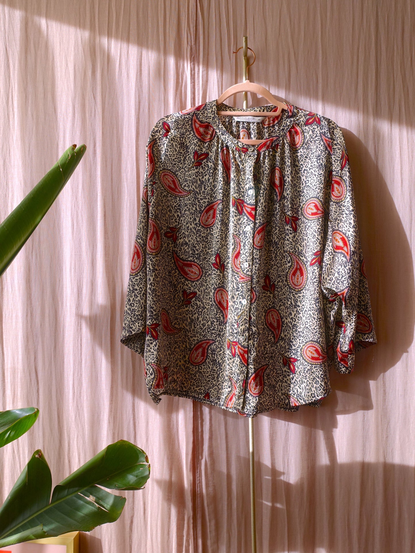 Summum woman satin paisley top