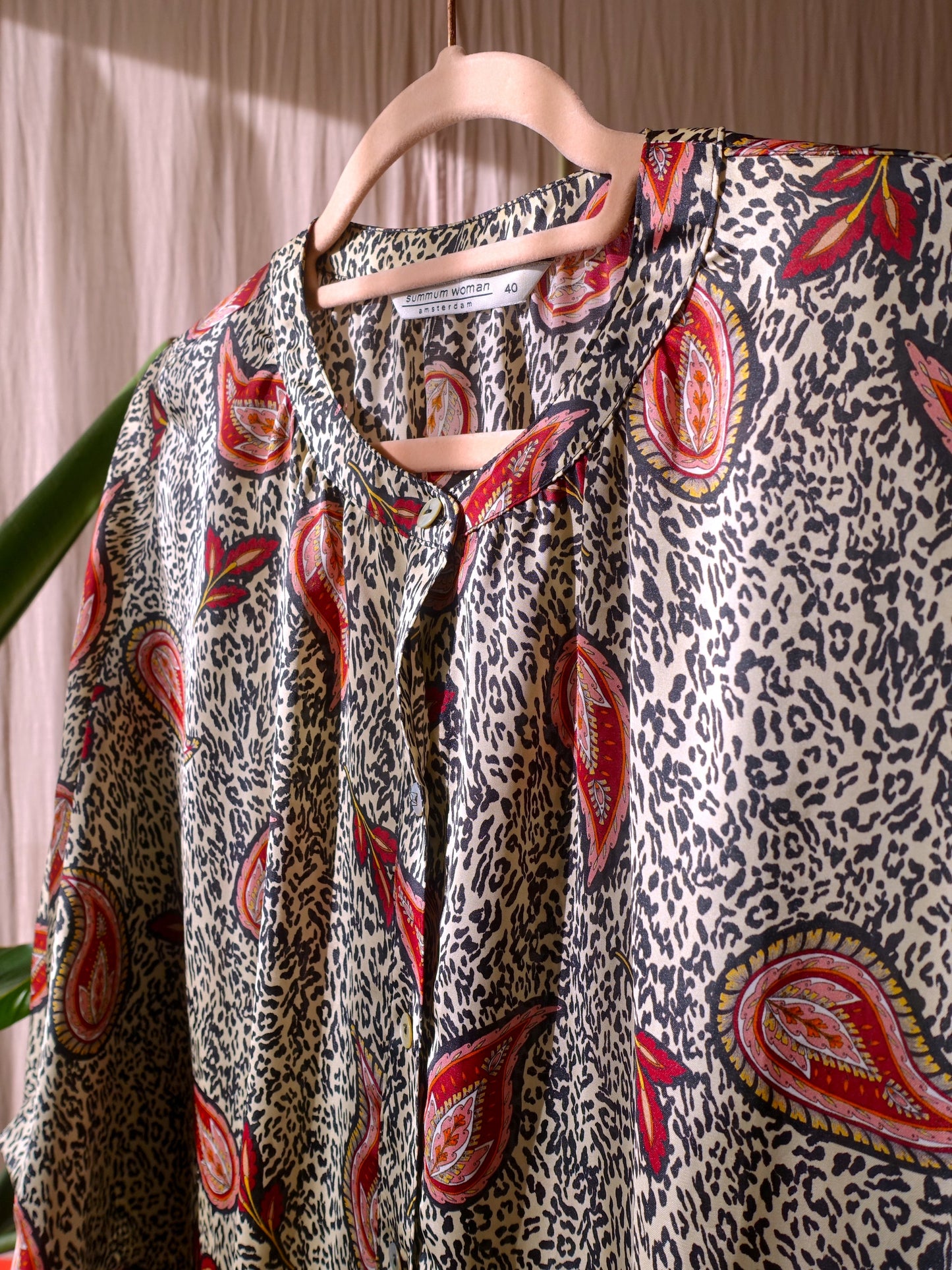 Summum woman satin paisley top