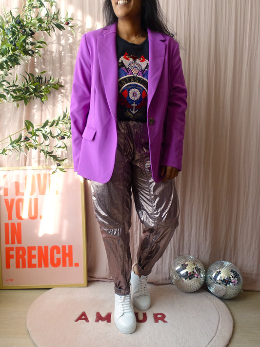 MS classy blazer thistle purple