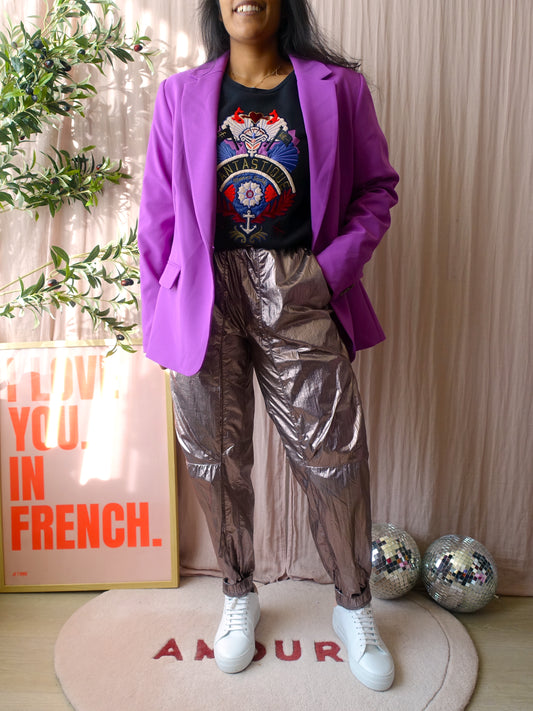 MS classy blazer thistle purple