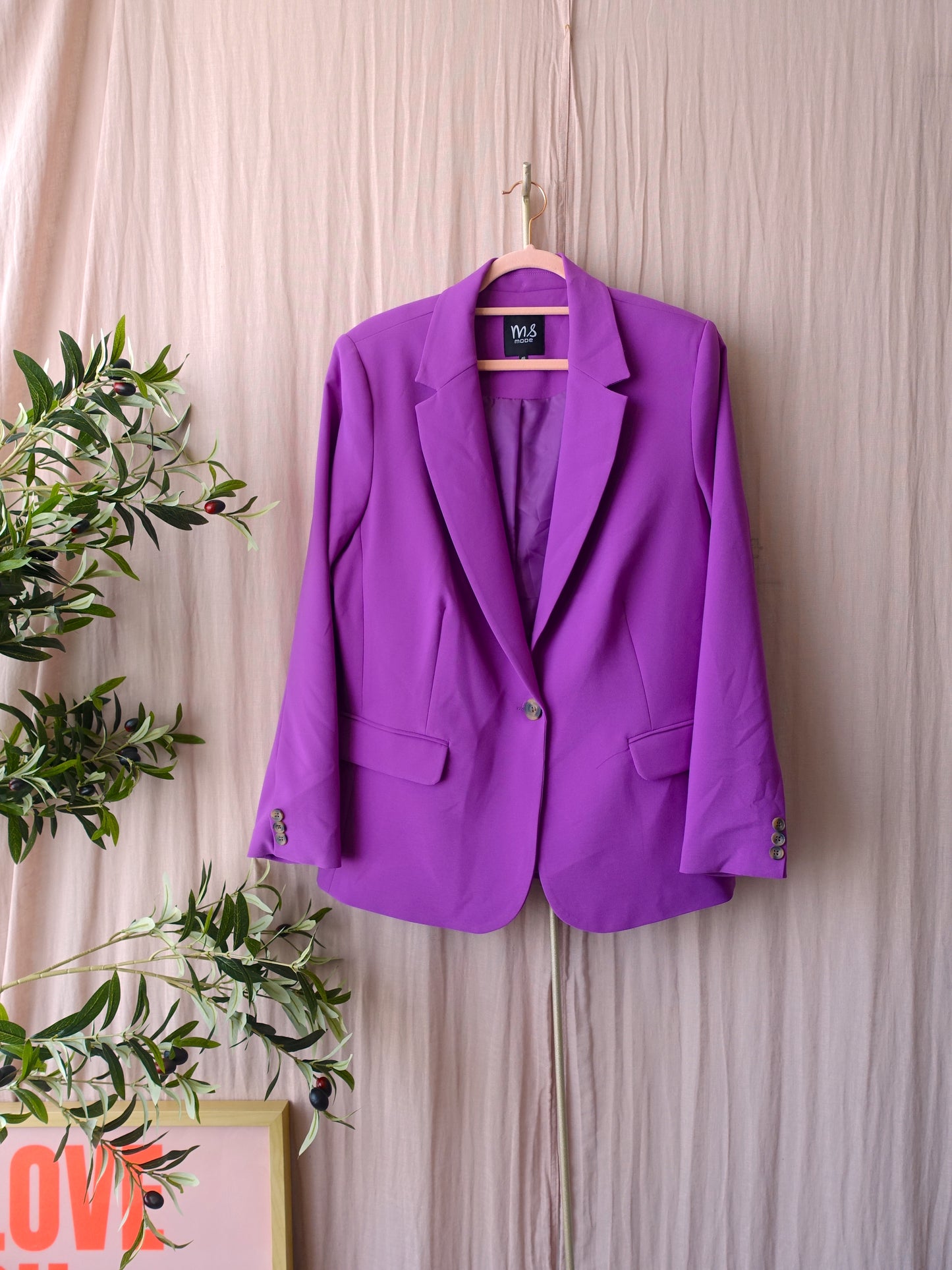 MS classy blazer thistle purple