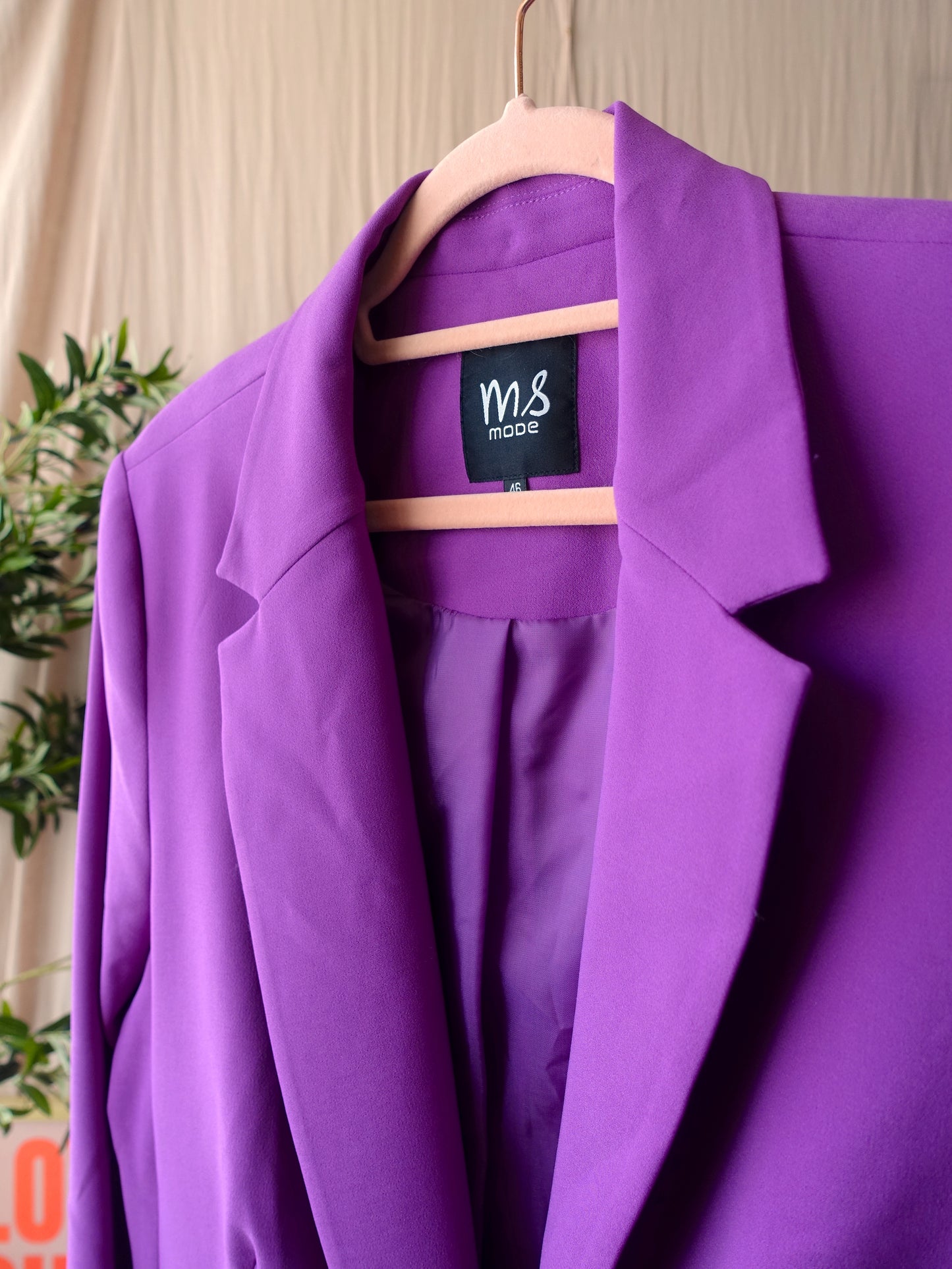 MS classy blazer thistle purple