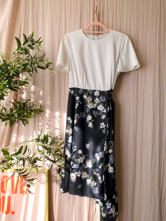 Ted Baker asymmetric floral dress