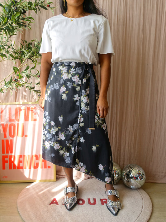 Ted Baker asymmetric floral dress