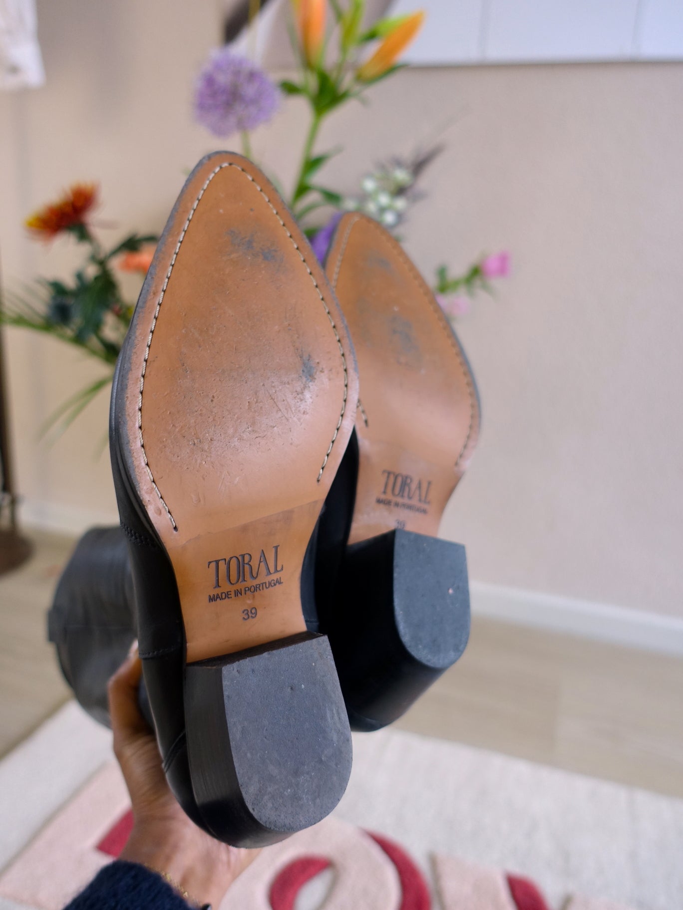 Toral Indie leather cowboylaarzen jet black