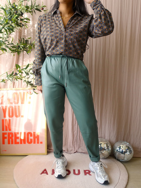 Tramontana travel quality graphic print top