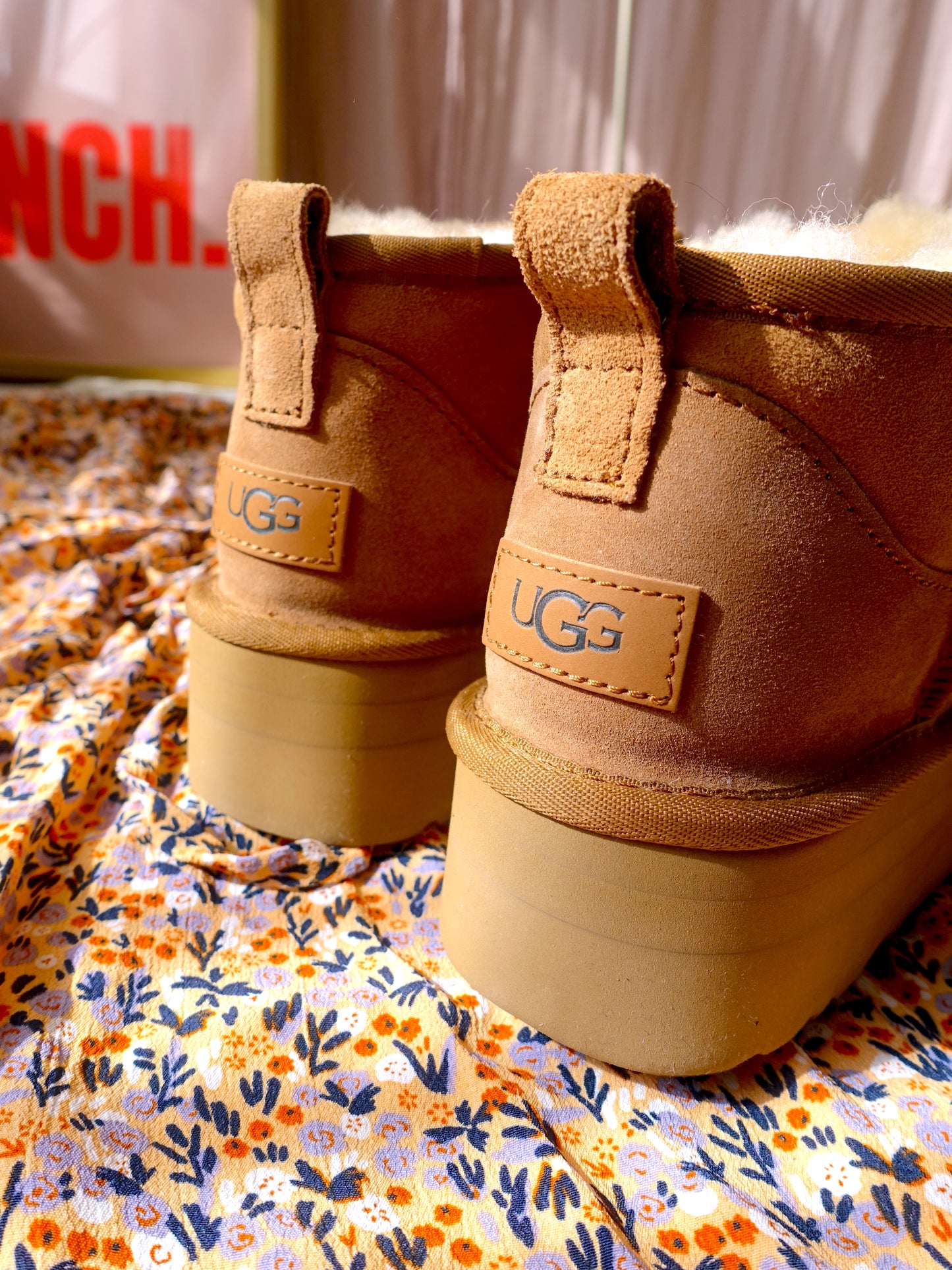 UGG Classic Ultra Mini platform chestnut