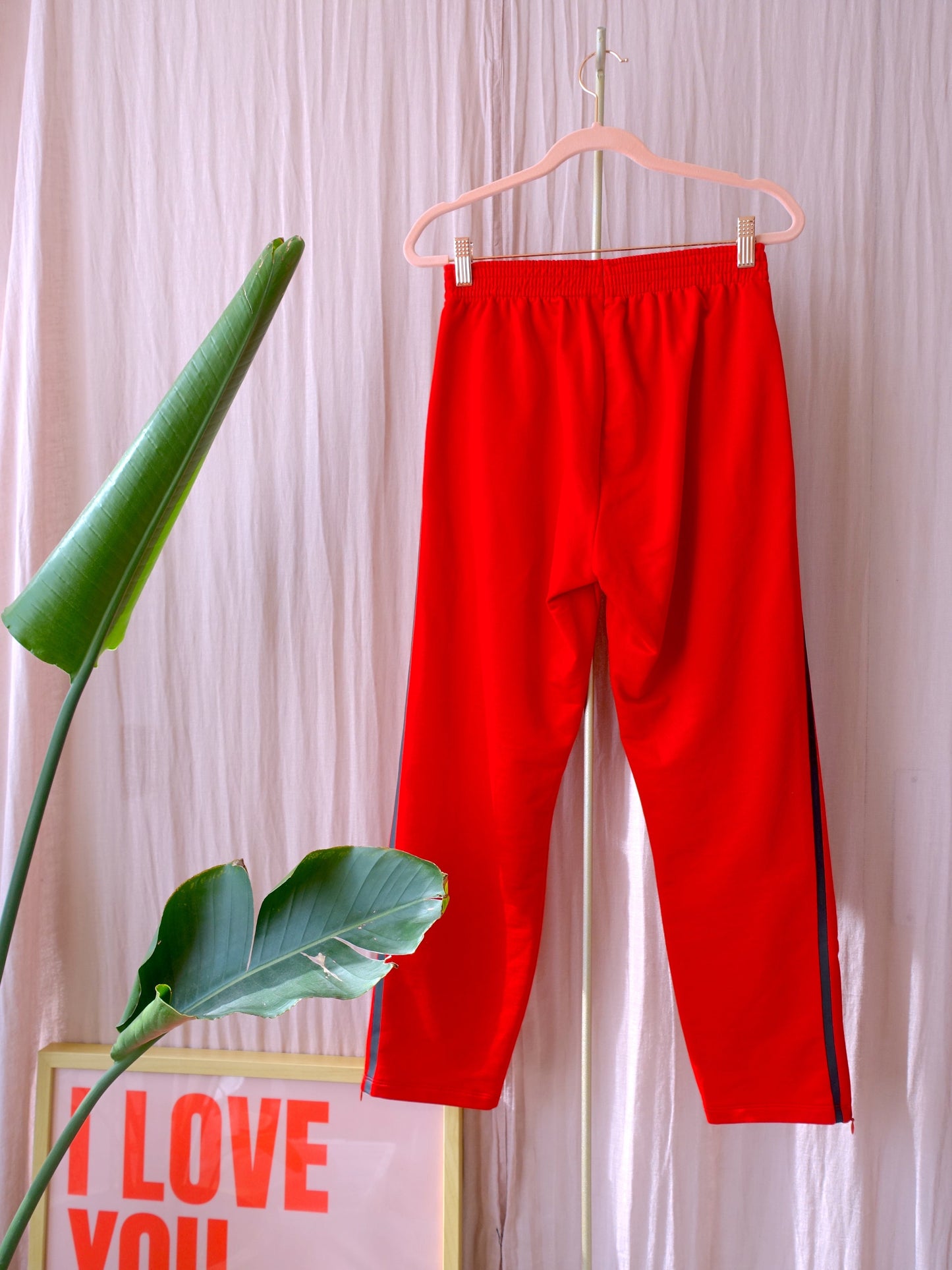 Vanilia cropped tapered sweatpants rood