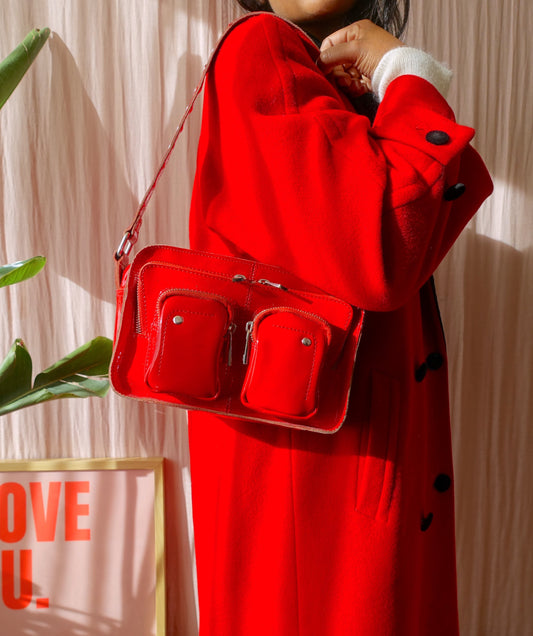 Núnoo Ellie patent red lacquer