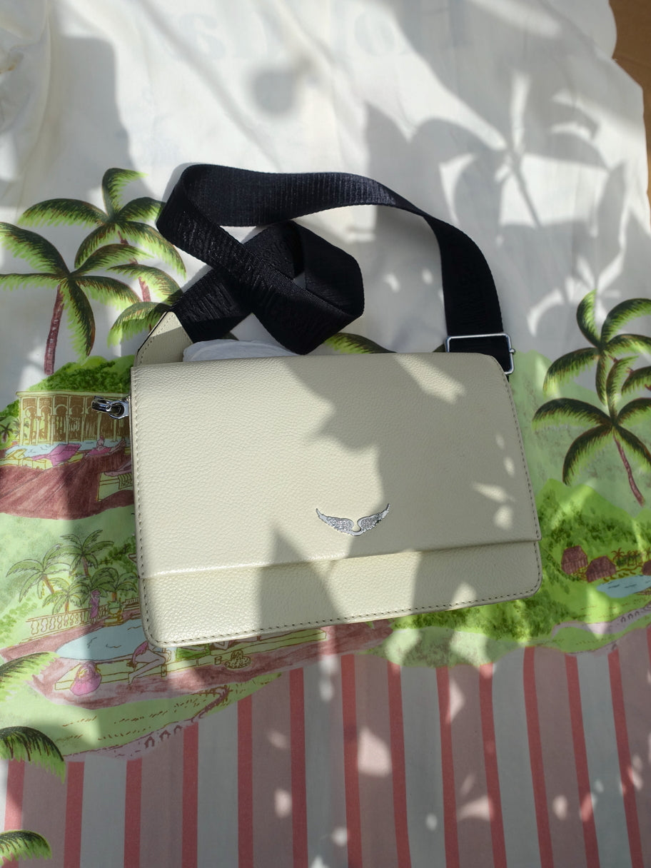Zadig & Voltaire white leather Lolita Wings bag
