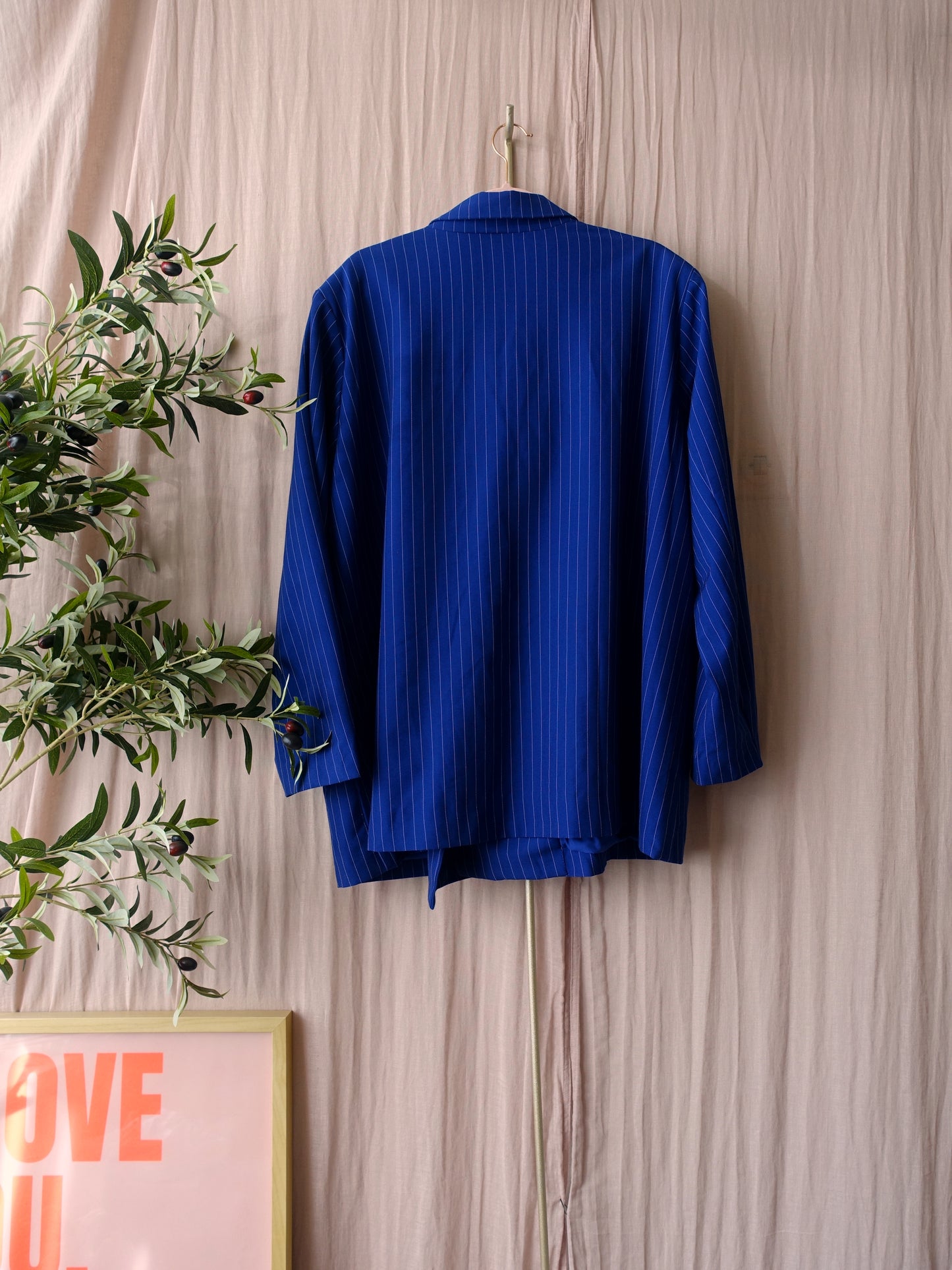 Zoey dulche pinstripe blazer classic blue
