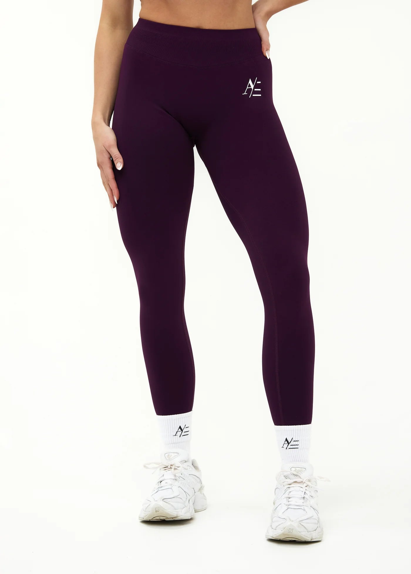 Ares crunch sport tights midnight purple