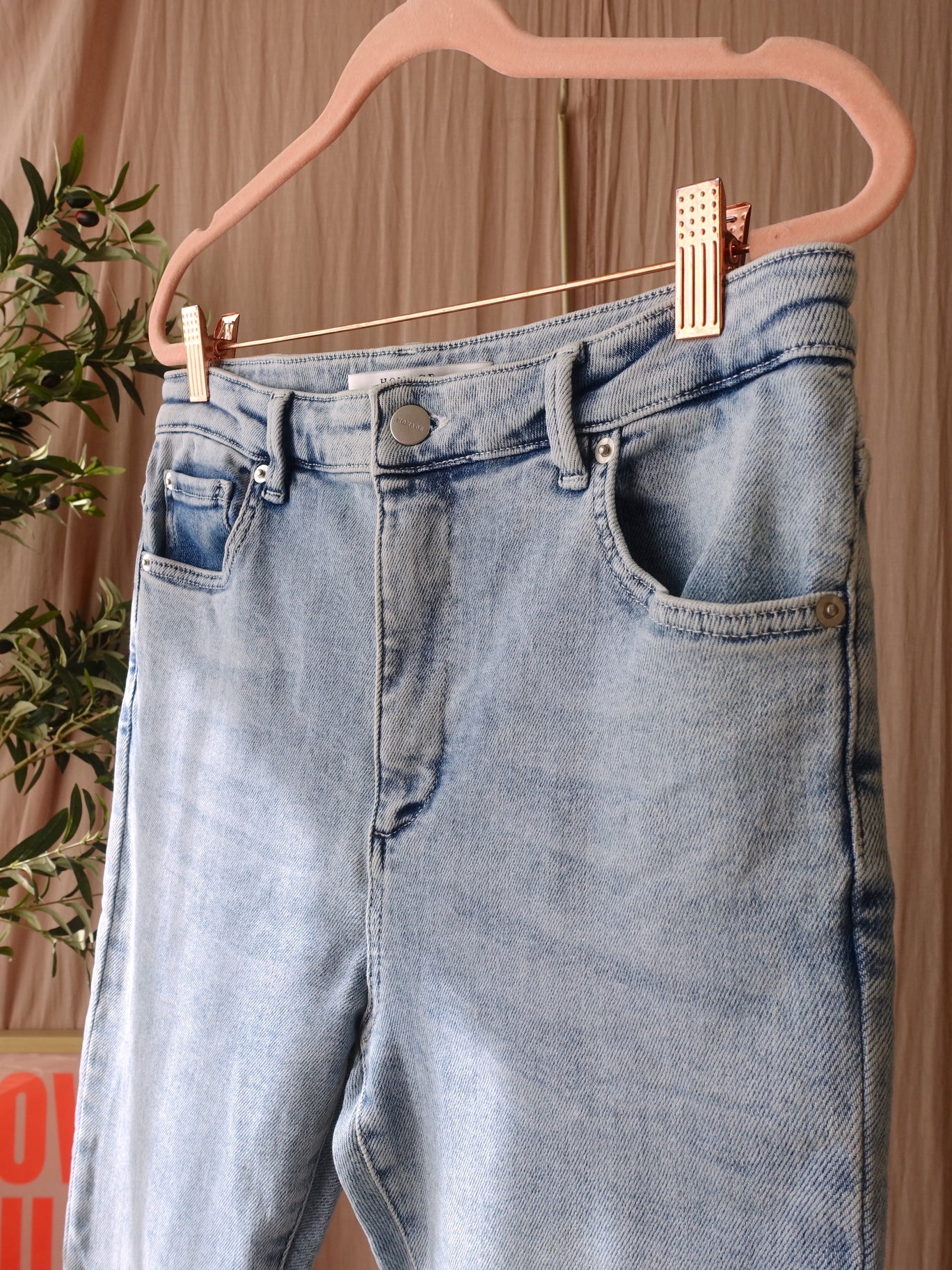 Homage to Denim high waist sarah stretchy straight jeans