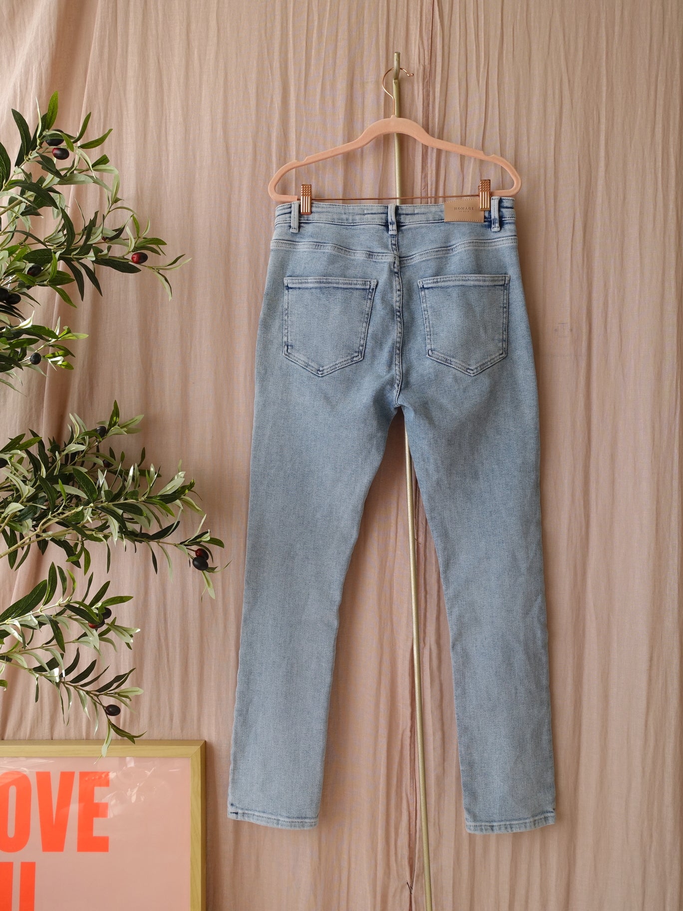 Homage to Denim high waist sarah stretchy straight jeans