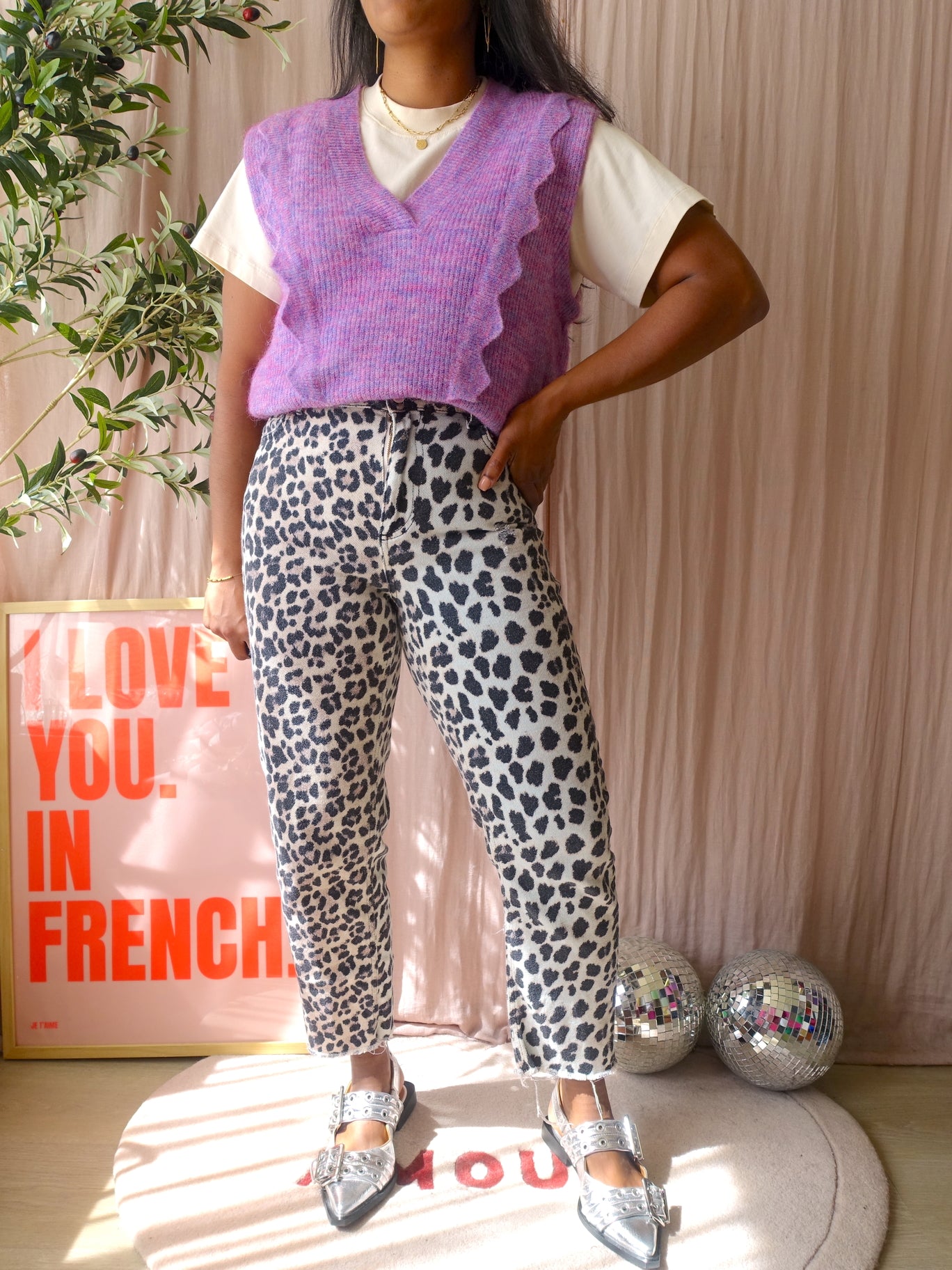 Nümph oversized carlotta vest spencer lila